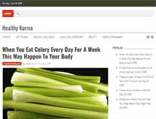 Tablet Screenshot of healthy-karma.com